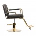 Hairdressing Chair GABBIANO PRATO GOLD black